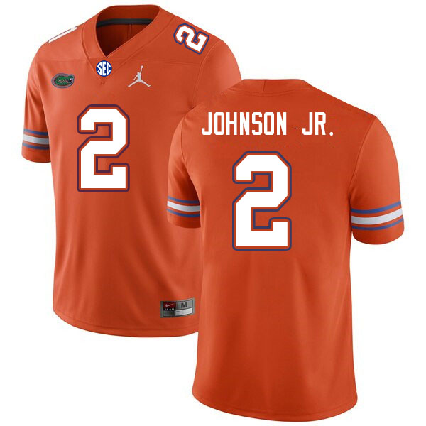 Men #2 Montrell Johnson Jr. Florida Gators College Football Jerseys Sale-Orange